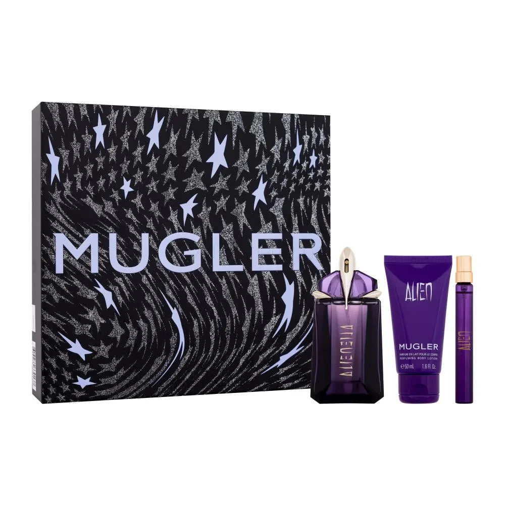 Alien 60ml EDP + 10ml EDP + Body Lotion 50ml Подаръчен комплект за жени Thierry Mugler