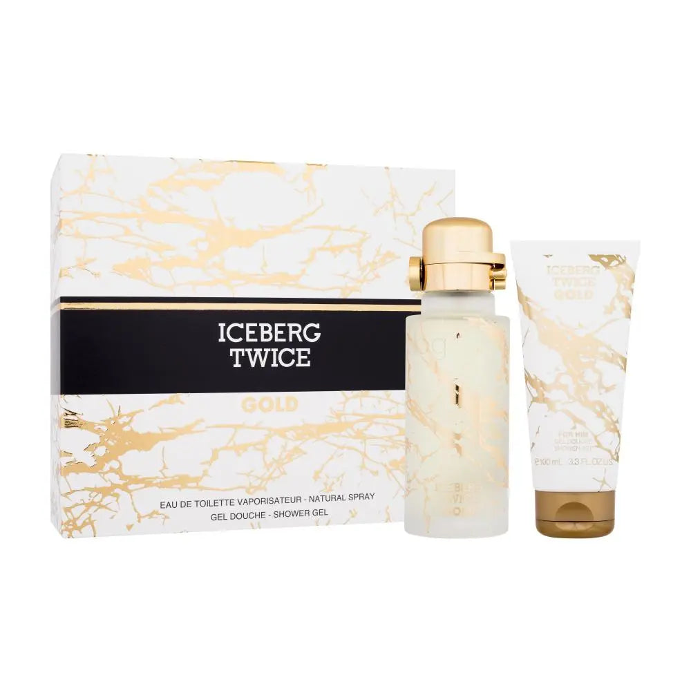 Iceberg Twice Gold 125ml EDT + Shower Gel 100ml Подаръчен комплект за мъже Iceberg