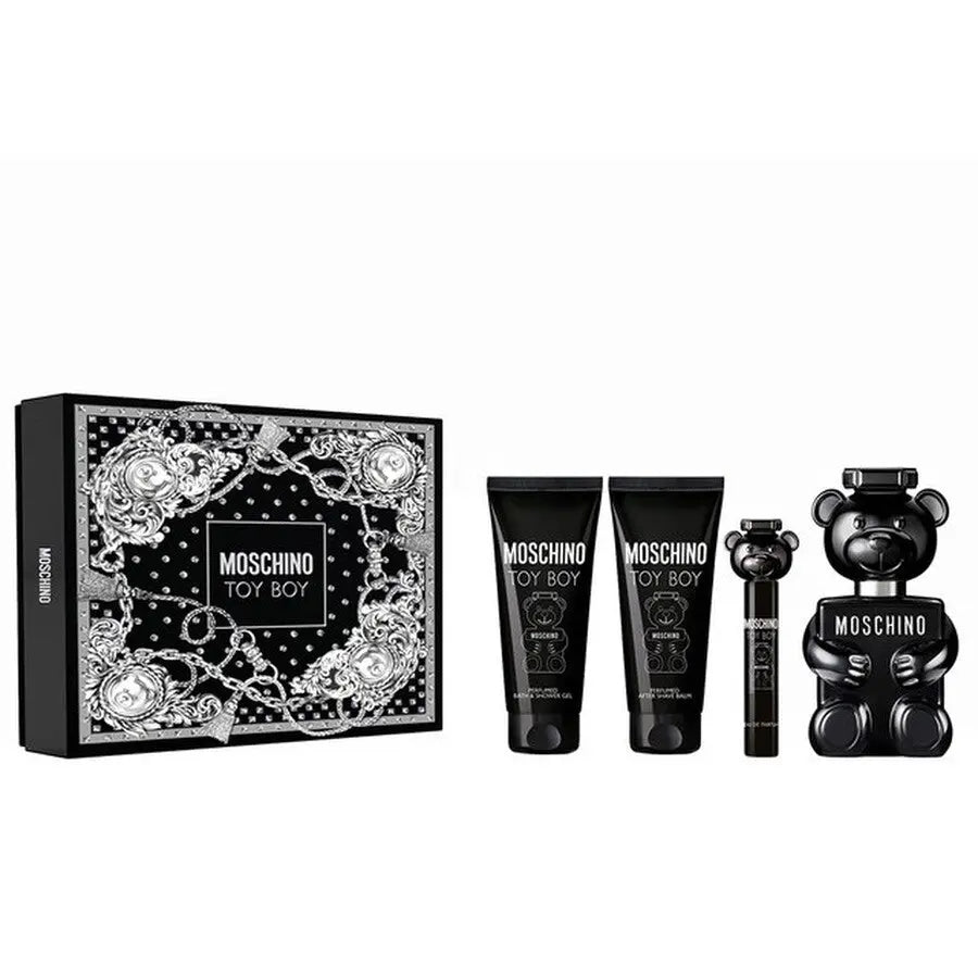 Moschino Toy Boy 100ml EDP + Body Gel 100ml + After Shave Balm 100ml + 10ml EDP Подаръчен комплект за мъже Moschino