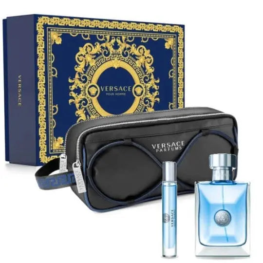 Versace Dylan Blue 100ml EDT + 10ml EDT + Несесер Подаръчен комплект за мъже Versace