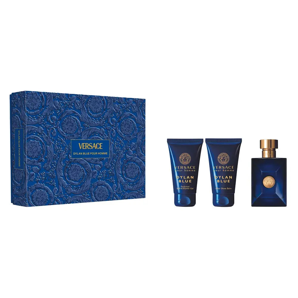 Versace Dylan Blue 50ml EDT + Shower Gel 50ml + After Shave Balsam 50ml Подаръчен комплект за мъже Versace