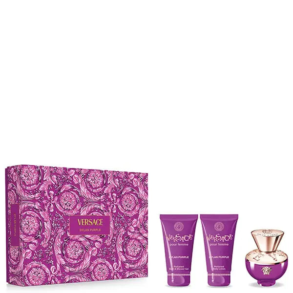 Versace Dylan Purple 50ml EDP + Shower Gel 50ml + Body Lotion 50ml Подаръчен комплект за жени Versace