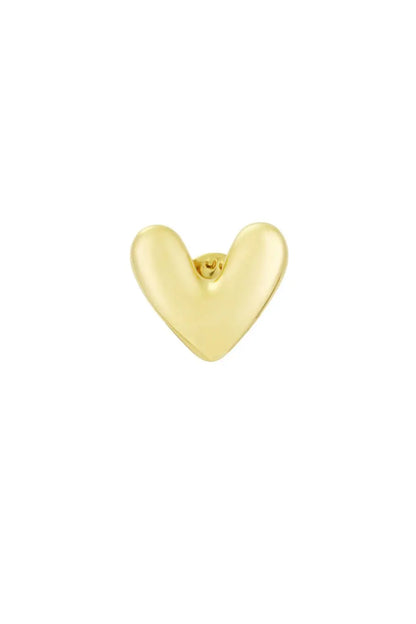 Брошка HEARTLY – блестяща, златиста, неръждаема стомана, елегантно сърце Versai
