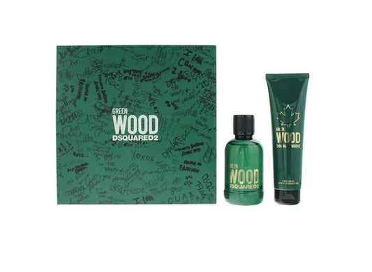 Dsquared2 Wood Green 100ml EDT + Shower Gel 150ml Подаръчен комплект за мъже DSquared2