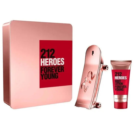 CAROLINA HERRERA 212 Heroes 80ml EDP + Body Lotion 100ml Подаръчен комплект за жени Carolina Herrera
