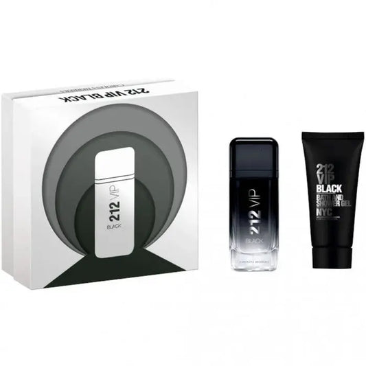 CAROLINA HERRERA 212 VIP Black Men 100ml EDP + Shower Gel 100ml Подаръчен комплект за мъже Carolina Herrera