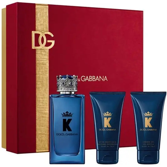 D&G K 100ml EDT + Shower Gel 50ml + After Shave Balm 50ml Подаръчен комплект за мъже Dolce & Gabbana