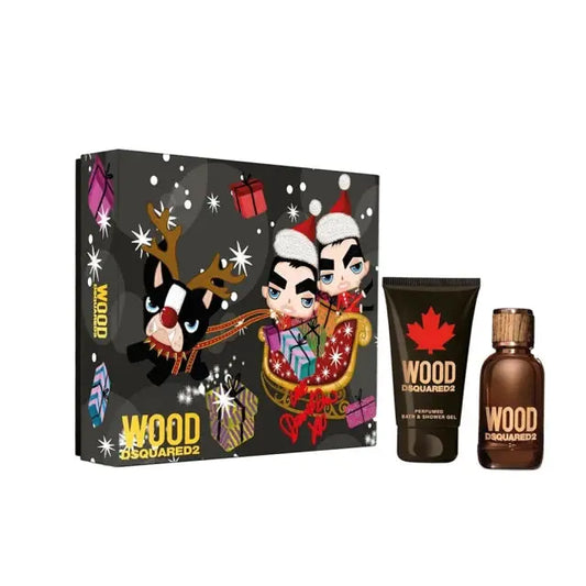 Dsquared2 Wood 30ml EDT + Shower Gel 50ml Подаръчен комплект за мъже DSquared2