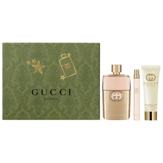 Gucci Guilty 90ml EDP + Body Lotion 50ml + 10ml EDP Подаръчен комплект за жени Gucci