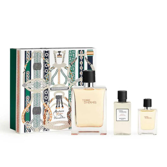Hermes Terre 100ml EDT + 12.5ml EDT + After Shave Lotion 40ml Подаръчен комплект за мъже Hermes