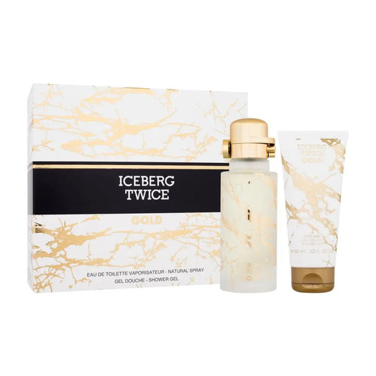 Iceberg Twice Gold 125ml EDT + Shower Gel 100ml Подаръчен комплект за мъже Iceberg