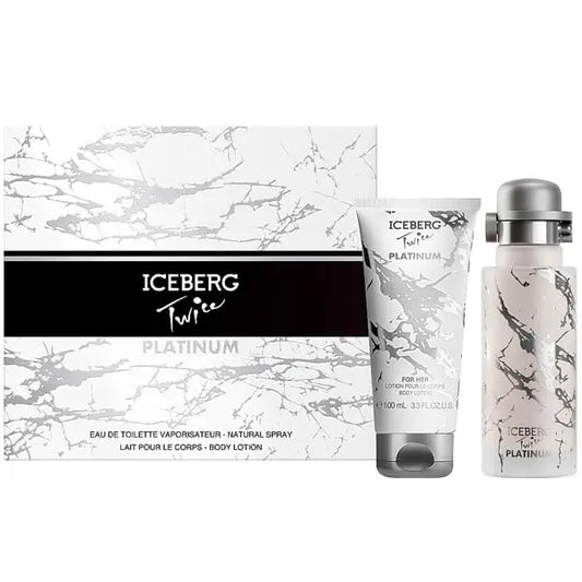 Iceberg Twice Platinum 125ml EDT + Body Lotion 100ml Подаръчен комплект за жени Iceberg
