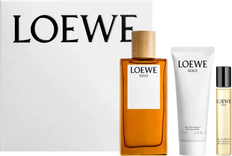 Loewe Solo Loewe 150ml EDT + 10ml EDT + After Shave Balm 75ml Подаръчен комплект за мъже Loewe