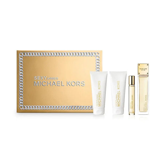 Michael Kors Sexy Amber 100ml EDP + Shower Gel 100ml + Body Lotion 100ml + 10ml EDP Подаръчен комплект за жени Michael Kors