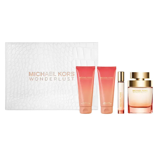 Michael Kors Wonderlust 100ml EDP + Shower Gel 100ml + Body Lotion 100ml + 10ml EDP Подаръчен комплект за жени Michael Kors