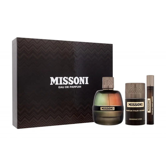 Missoni 100ml EDP + Shower Gel 100ml + After Shave Lotion 100ml Подаръчен комплект за мъже Missoni