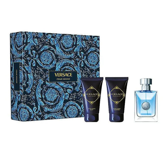 Versace Pour Homme 50ml EDT + Shower Gel 50ml + After Shave Balm 50ml Подаръчен комплект за мъже Versace