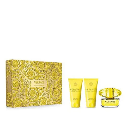 Versace Yellow Diamond 50ml EDT + Shower Gel 50ml + Body Lotion 50ml Подаръчен комплект за жени Versace